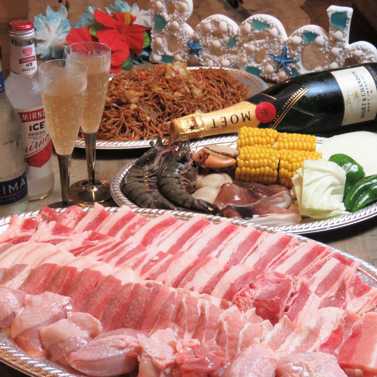 夏の海と言えば、、、BBQ!!