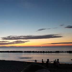 創業70年。関屋浜で一番古くからの海の家です